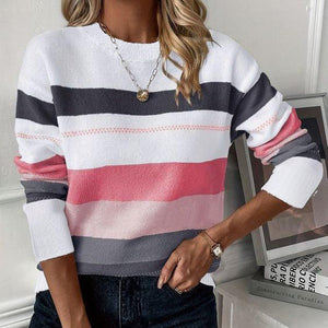 Sweet Pink Round Neck Sweater