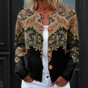 Gorgeous Round Neck Long Sleeve Cardigan