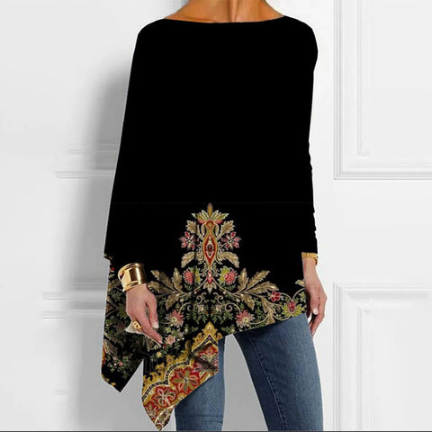 Cool Long Sleeve Black Top